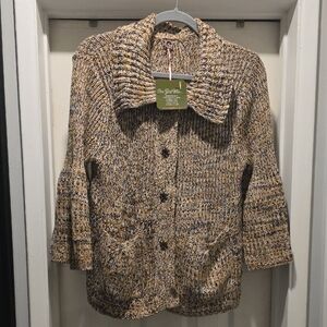 Chunky Knit Cardigan Sweater